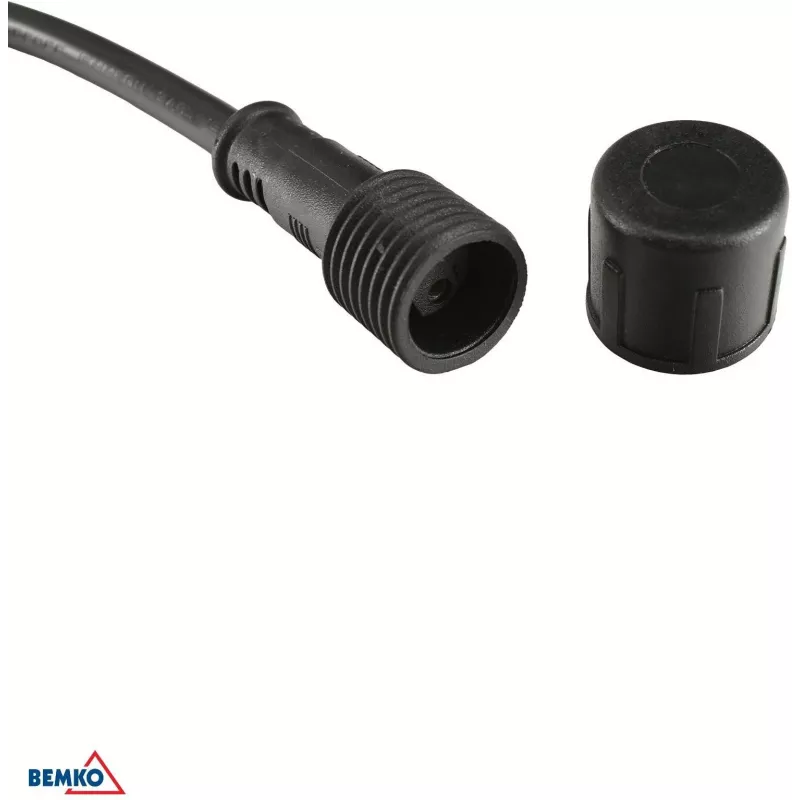 Fio de luzes LED solar para jardim BEMKO SOLBEE 10 LEDs 10m branco quente 3000K IP65 preto