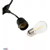 Fio de luzes LED solar para jardim BEMKO SOLBEE 10 LEDs 10m branco quente 3000K IP65 preto