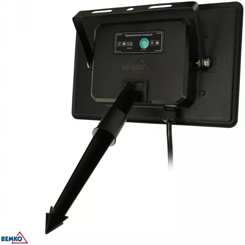 Fio de luzes LED solar para jardim BEMKO SOLBEE 10 LEDs 10m branco quente 3000K IP65 preto