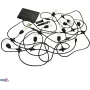 Fio de luzes LED solar para jardim BEMKO SOLBEE 10 LEDs 10m branco quente 3000K IP65 preto