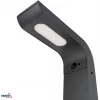 Candeeiro de jardim tipo balizador LED híbrido BEMKO SOLVEO, 7W, 600lm, CCT 3000K/4000K/6500K, 80cm, IP65, Cinzento-escuro, sensor PIR
