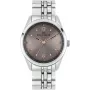 Relógio analógico de quartzo de homem BEN SHERMAN WB057ESM 43mm aço inoxidável mostrador azul bracelete de malha prateada