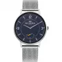 Ben Sherman WB034USM Relógio de quartzo analógico de homem 43 mm Aço inoxidável mostrador azul