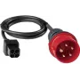 BENNING 044148 Adaptador de medição CEE 16 A 5 polos 400 V com tomadas de segurança de 4 mm