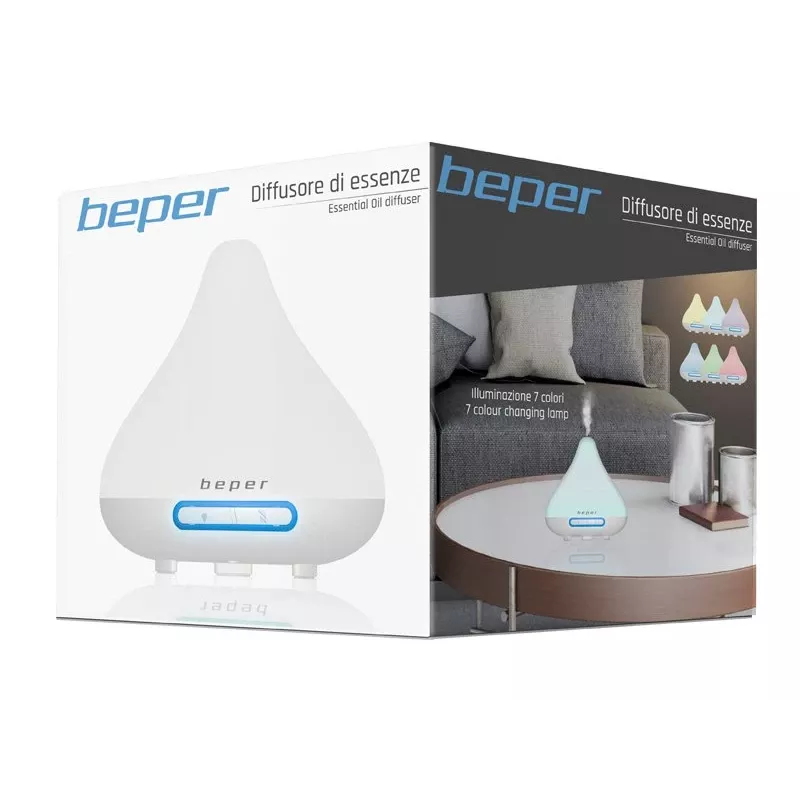 Beper 70.402 grelhador elétrico de mesa 2000 W placa canelada antiaderente com recipiente de recolha de gordura