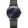 BERING Classic Relógio de pulso de quartzo unissexo 36mm Aço inoxidável Milanesa Azul Mostrador 13436-427