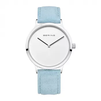 Bering Classic relógio de quartzo mulher 39mm ouro rosa aço inoxidável malha