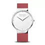 BERING Relógio de quartzo Classic de homem 15540-500 40mm Mostrador azul Bracelete Milanesa prateada