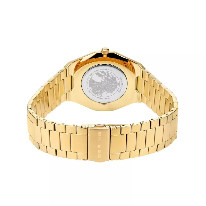 Bering Relógio de Quartzo Clássico Homem 19641-730 45mm Mostrador Azul Aço Inoxidável Mesh