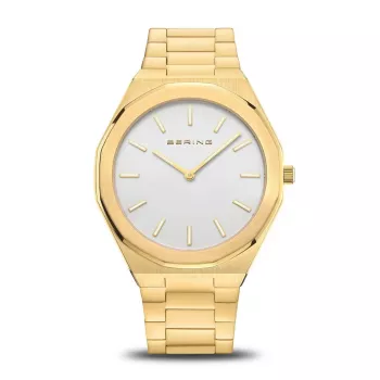 Bering Relógio de Quartzo Clássico Homem 19641-730 45mm Mostrador Azul Aço Inoxidável Mesh