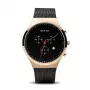Bering Relógio de quartzo Classic de homem 40mm Aço inoxidável mostrador preto bracelete de malha 14740-166