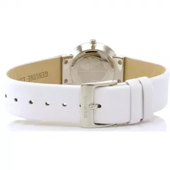 Bering relógio de senhora de quartzo Classic 10729-854 27mm mostrador azul bracelete de malha milanesa de aço inoxidável