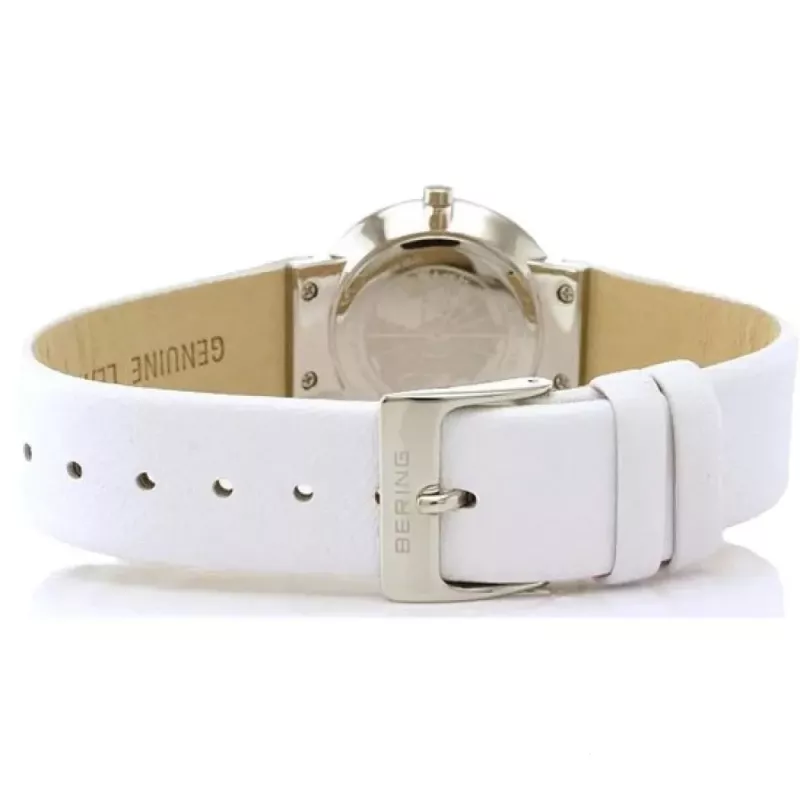 Bering relógio de senhora de quartzo Classic 10729-854 27mm mostrador azul bracelete de malha milanesa de aço inoxidável