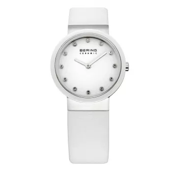 Bering relógio de senhora de quartzo Classic 10729-854 27mm mostrador azul bracelete de malha milanesa de aço inoxidável