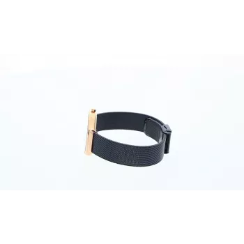 Relógio de quartzo de mulher BERING Classic 14531-367 19 mm rosa-ouro aço inoxidável malha
