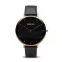 BERING relógio de quartzo mulher Classic 14839-462 39mm ouro rosa aço inoxidável malha