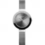 Relógio de quartzo de mulher Bering Classic 29mm ouro rosa castanho malha Milanese