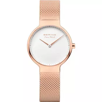 Relógio de mulher Bering Classic 15531-364 31 mm ouro rosa aço inoxidável