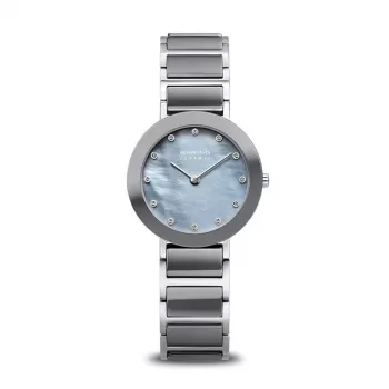 BERING Relógio de mulher 11429-789 (29mm) - Malha de aço inoxidável ouro rosa