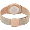 BERING Relógio mulher 12430-366 30 mm Aço inoxidável dourado rosa Mostrador sunray castanho