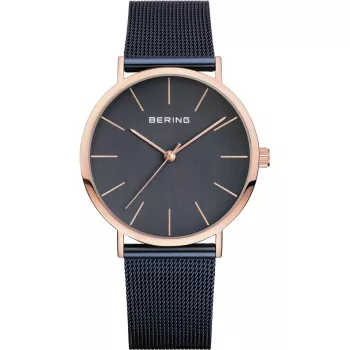 Relógio BERING mulher 13436-367 36 mm malha de aço inoxidável mostrador cinzento