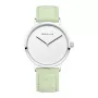 BERING relógio para senhora 14937-304 (39mm) – mostrador Sunray azul, bracelete de malha milanesa prateada