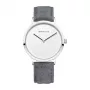 BERING relógio para senhora 14937-404 (39mm) – caixa de aço inoxidável banhado a ouro rosa, mostrador Sunray azul, bracelete de malha milanesa azul