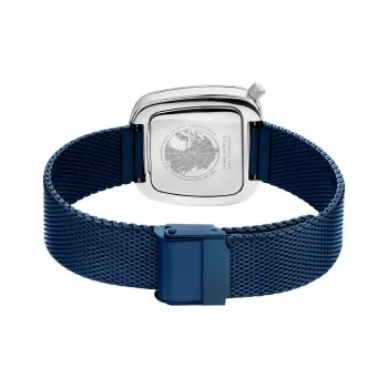 Relógio de mulher BERING 18034-307 (34 mm) - Ouro rosa e mostrador azul sunray