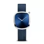 Relógio de mulher BERING 18034-307 (34 mm) - Ouro rosa e mostrador azul sunray