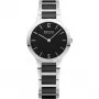 BERING relógio de senhora 30329-742 (29mm) – mostrador azul, bracelete de malha milanesa azul, ouro rosa PVD