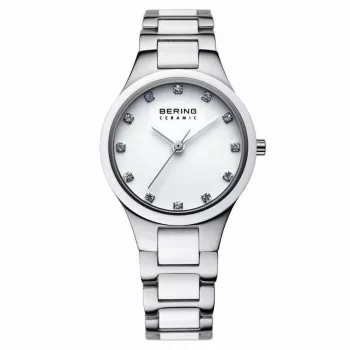 BERING Relógio mulher 32327-701 (27 mm) - Malha milanesa de aço inoxidável prateada
