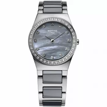 Relógio de mulher BERING 32426-789 (26 mm) - quartzo clássico em cerâmica preta