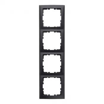 Berker 10149949 S.1 moldura para 4 interruptores, antracite mate
