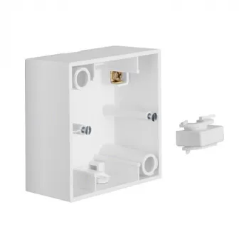 Berker 1041 99 09 Caixa de superfície, 1 tomada, PWS, Branco polar (RAL 9010)