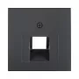 Berker 1407 16 06 placa central para tomada UAE (RJ45), 2 vias, antracite (55x55mm)