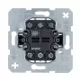 Mecanismo de interruptor duplo de tecla Berker 303808, corta-corrente/comutador, 2x 1 polo, 10 A, 250 V, encastrar, sem halogéneos