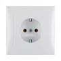 Tomada de embutir Berker 47429909 com tampa S.1, Schuko tipo F, 16A 250V, branco polar
