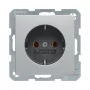 Tomada SCHUKO (tipo F) Berker 47436084 Q.1/Q.3 Aluminium Velvet 16A