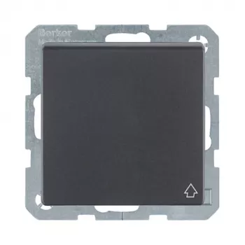 Berker 47516086 tomada SCHUKO com tampa basculante, Q.1/Q.3, antracite mate