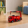 Camião de bombeiros telecomandado Huina 1362 com grua e canhão de água, 1:18