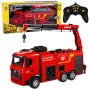 Camião de bombeiros telecomandado Huina 1362 com grua e canhão de água, 1:18