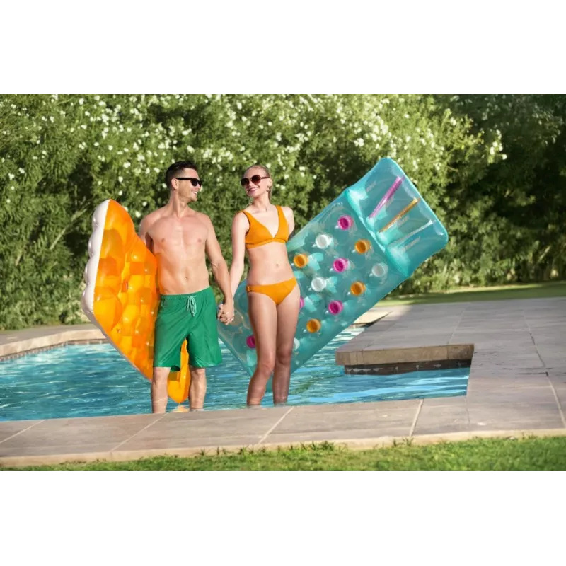Bestway 43014 Colchão insuflável para piscina, azul, 188 x 71 cm