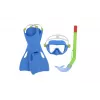 Bestway conjunto de mergulho azul máscara, barbatanas, snorkel 25039