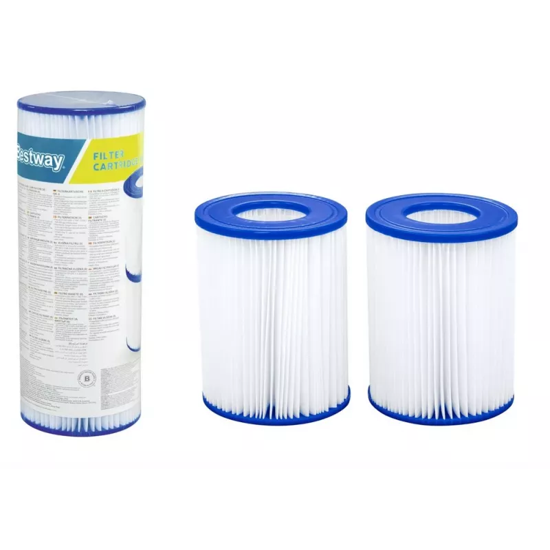 Bestway Flowclear cartucho de filtro de substituição tipo II pack de 2 para piscinas desmontáveis 58094