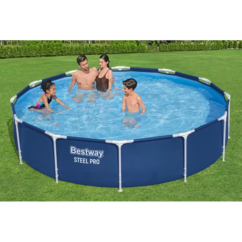 Bestway Piscina de estrutura com bomba azul 366x76 cm conjunto 56681
