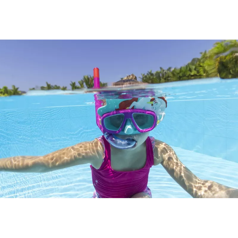 Bestway Hydro-Swim Máscara de mergulho e conjunto de snorkel - rosa