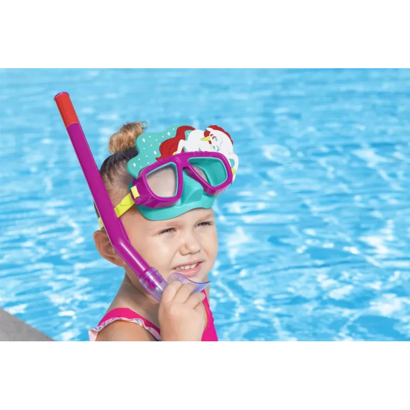 Bestway Hydro-Swim Máscara de mergulho e conjunto de snorkel - rosa