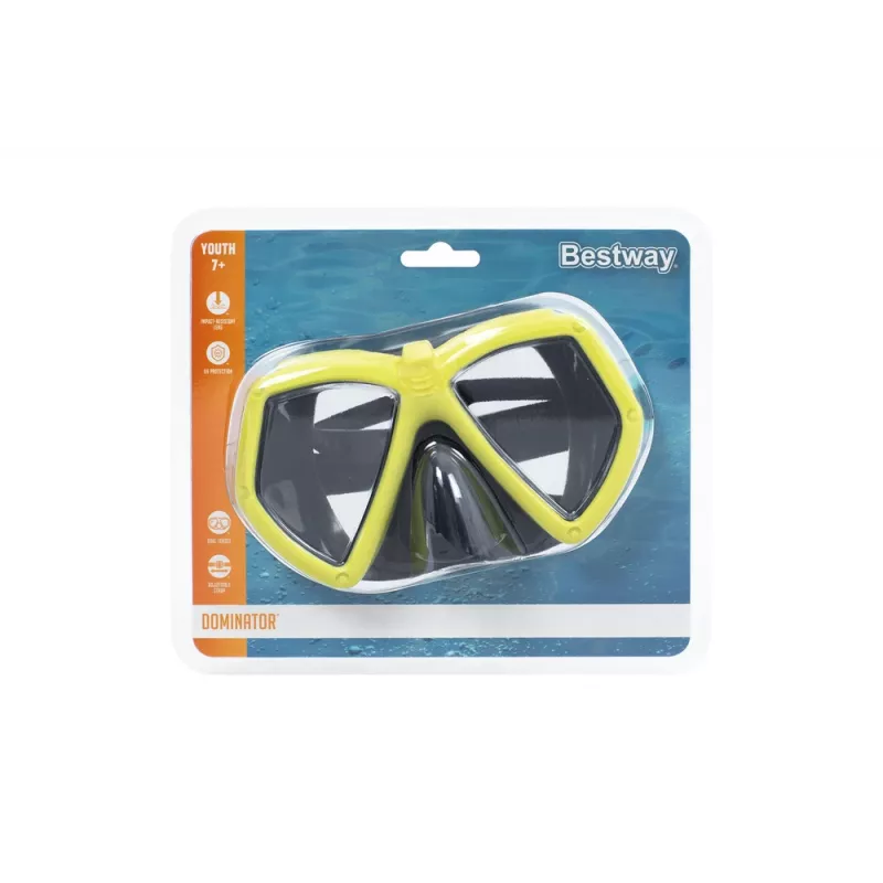 Bestway óculos de natação máscara amarelo 22040