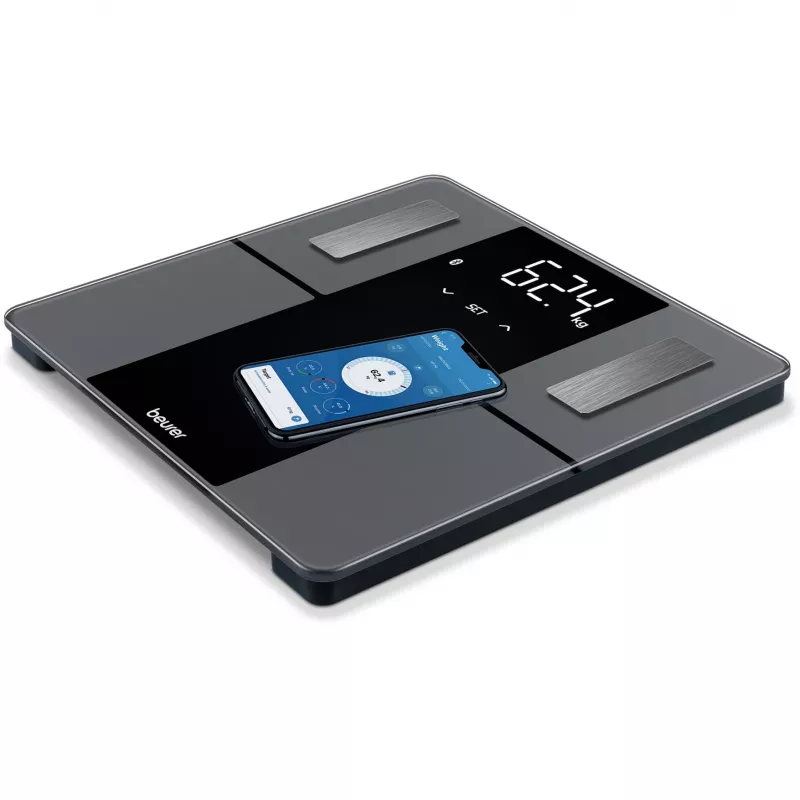 Beurer BF 500 Super Black Edition balança de diagnóstico com Bluetooth