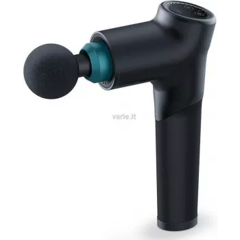 Pistola de massagem Beurer MG 185 com 5 acessórios, 9 níveis de intensidade, preto